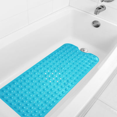 Blue Bath Mat (Large Rectangle - 39x16")